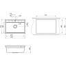 Кухонная мойка GRANULA KITCHEN SPACE KS-7301 черный 7301 CHEPHYII