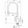 Смеситель для кухни GRANULA GR-0083 графит 0083 GPAFIT