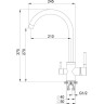 Смеситель GRANULA GR-2168 антик (бежевый) 2168 AHTIK