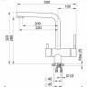 Смеситель GRANULA GR-2305 графит (черно-серый) 2305 GPAFIT